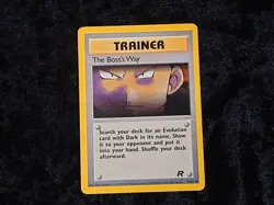 The Boss's Way Team Rocket Set Regular Pokemon TCG Lightly Played - Image 1