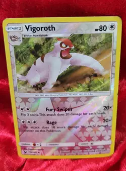 Basic 2016 Pokemon- Vigoroth 114/168 HP80 Stage 1 - Image 1