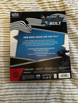 Pokemon TCG Scarlet & Violet Black Bolt Binder Collection SEALED - Image 2