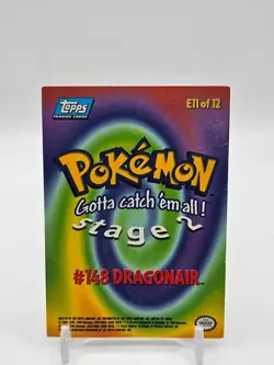 Topps Pokemon DRAGONAIR #148 Blue Logo Non Holo STAGE 2 (E11 of 12) FIRST MOVIE - Image 2