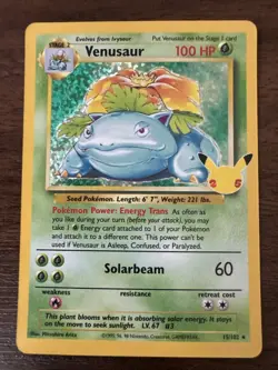 Pokemon Venusaur 15/102 Celebrations: Classic Collection Holo - Image 1
