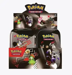 Pokemon Black Bolt White Flare Mini Tin Sealed Case 4 Displays 32 Tins - Image 2
