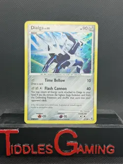 Pokemon TCG Dialga Diamond and Pearl Holo 1/130 - Full Swirl - DP - Image 1