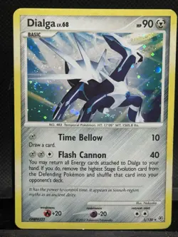 Pokemon TCG Dialga Diamond and Pearl Holo 1/130 - Full Swirl - DP - Image 2