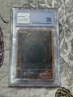 2003 YUGIOH BPT-009 BLUE-EYES WHITE DRAGON SECRET RARE CGC 6.5 Ex/Nm+ - Image 2
