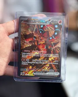 Pokemon TCG Volcanion EX Holo Ultra Rare Card 171/159 Sv09: Journey Together - Image 1
