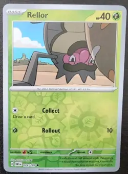 Rellor 024/182 Reverse Holo Destined Rivals Pokemon TCG Common Card - Image 1