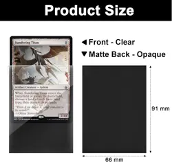 Standard MTG Card Sleeves 500 Pack, Sturdy Card Protectors Sleeves Matte Back - - Image 2