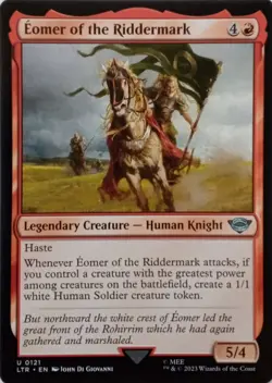0121 EOMER OF THE RIDDERMARK UNCOMMON THE LORD OF THE RINGS MTG CARD - Image 1