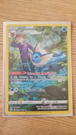 Pokemon Card Vaporeon TG02/TG30 Brilliant Stars Full Art Rare NM - Image 1