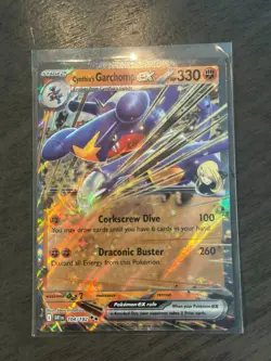 Cynthia's Garchomp EX 104/182 Sv10: Destined Rivals Holo POKEMON CARD NEAR MINT - Image 1