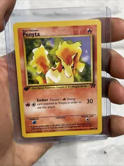 Pokemon Card Ponyta 64/82 Team Rocket First Edition NM/MT OR BETTER Vintage 1st - Image 2