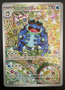 Pokemon TCG SV Black Bolt Seismitoad IR 105/086 NM Shinji Kanda BANNED CARDUUUUU - Image 1