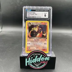 Team Rocket Dark Charizard 4/82 Holo Rare Pokemon Card CGC 6 - Image 1