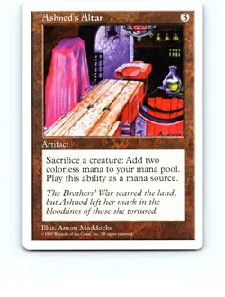 Ashnod's Altar Artifact Uncommon Fifth Edition MTG NP Near Mint or Better - Image 1