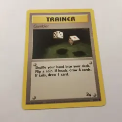 Gambler 60/62 Fossil Regular Pokemon Tcg Card - Image 2