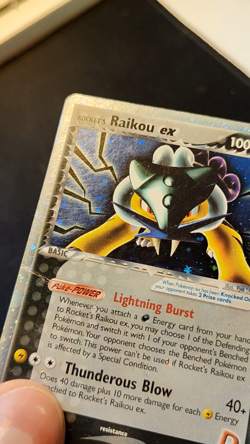 Rocket's Raikou ex 108/107 - EX Deoxys Holo Rare Pokemon Card TCG Vintage HP - Image 2