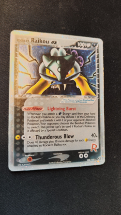 Rocket's Raikou ex 108/107 - EX Deoxys Holo Rare Pokemon Card TCG Vintage HP - Image 3