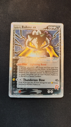 Rocket's Raikou ex 108/107 - EX Deoxys Holo Rare Pokemon Card TCG Vintage HP - Image 4