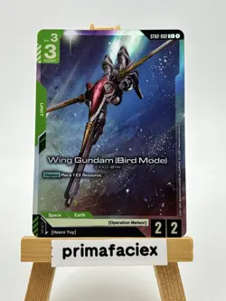 Gundam Card - Wing Gundam (Bird Mode) - ST02-002 C+ - Image 1