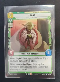 Yoda - My Ally Is The Force 101/262 Star Wars Unlimited TCG Card LOF Near Mint - Image 1