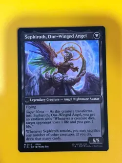 MTG Sephiroth, Fabled SOLDIER Final Fantasy Regular **PACK FRESH and SLEEVED** - Image 2