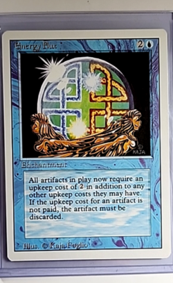 1995 MTG Magic The Gathering 3ED Revised Vintage Energy Flux - Image 1