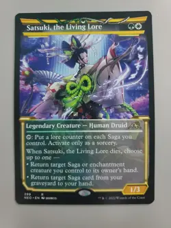 MTG Satsuki, the Living Lore Kamigawa: Neon Dynasty Showcase Rare - Image 1