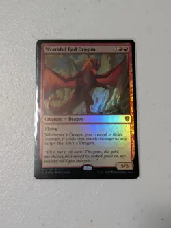 MTG Wrathful Red Dragon - Foil - Commander Legends: Battle for Baldur's Gate NM - Image 1