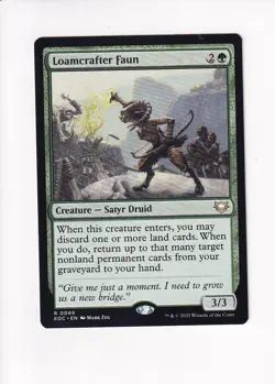 MAGIC THE GATHERING MTG COMMANDER: EDGE OF ETERNITIES LOAMCRAFTER FAUN - Image 1