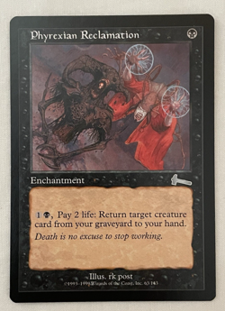 1x Phyrexian Reclamation Urza's Legacy MTG Magic the Gathering NM - Image 1