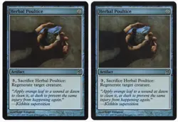 Herbal Poultice x2 2x 2007 Lorwyn FOIL Colorless Common Artifact MTG NM AZ1 - Image 1