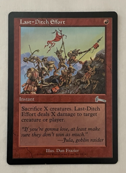 1x Last-Ditch Effort Urza's Legacy MTG Magic the Gathering LP - Image 1