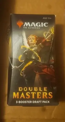 Magic the Gathering Mtg Double Masters 2020 3-Pack Draft Booster Factory Sealed - Image 1