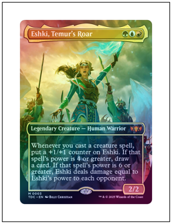 1x Eshki, Temur's Roar, Foil, Tarkir Dragonstorm Commander, Magic MTG NM - Image 1