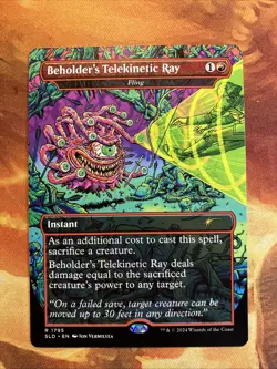 MTG Borderless Beholder's Telekinetic Ray - Fling SLD: X D&D NM!! - Image 1