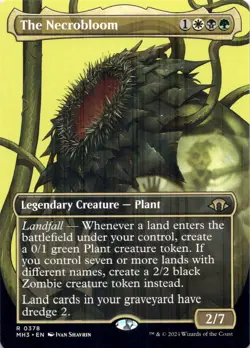 The Necrobloom (Borderless) Modern Horizons 3 - Magic MTG NM - Image 1