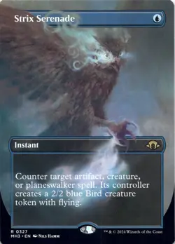 Strix Serenade (Borderless) Modern Horizons 3 - Magic MTG NM - Image 1