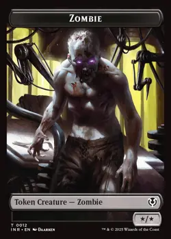 4x Foil Zombie/Zombie Token, Innistrad Tokens, 4 pack, Magic the Gathering - Image 2