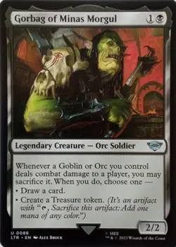 0086 GORBAG OF MINAS MORGUL UNCOMMON THE LORD OF THE RINGS MTG CARD - Image 1