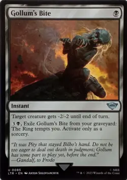 0085 GOLLUM'S BITE UNCOMMON THE LORD OF THE RINGS MTG CARD - Image 1