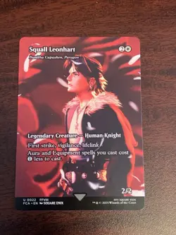 Squall Leonhart BORDERLESS X1 NM Final Fantasy MTG - Image 1
