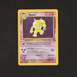 1999 Pokemon Unlimited Fossil Hypno 8/62 Holo MP - Image 1