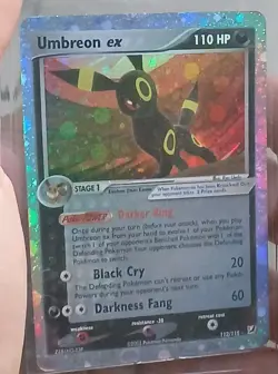 Pokemon Umbreon EX Unseen Forces Ultra Rare holo #112 Fan Art Mint - Image 3