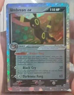 Pokemon Umbreon EX Unseen Forces Ultra Rare holo #112 Fan Art Mint - Image 4