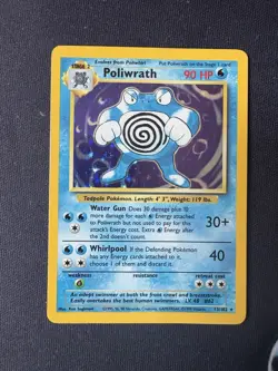 Poliwrath 13/102 Base Set Holo Rare Vintage 1999 WoTC Pokemon TCG - LP - Image 1