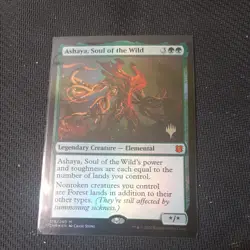 MTG - promo FOIL Ashaya, Soul of the Wild - Mythic - Zendikar Rising- M/NM - Image 1