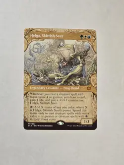 Helga, Skittish Seer - Showcase - Bloomburrow - Near Mint - MTG - Image 1