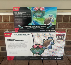 NEW-Pokemon Venusaur ex Blastoise ex Premium Collection & 151 Blooming Waters - Image 2