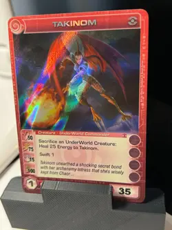 CHAOTIC FIRST EDITION RIPPLE FOIL TAKINOM CARD MAX POWER SPEED - Image 1